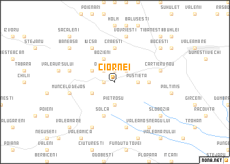 map of Ciornei