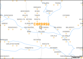 map of Cioroiaşu