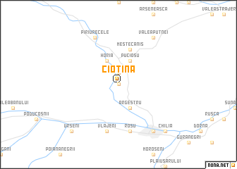 map of Ciotina