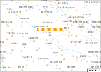 map of Ciovârnăşani