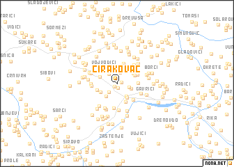 map of Čirakovac