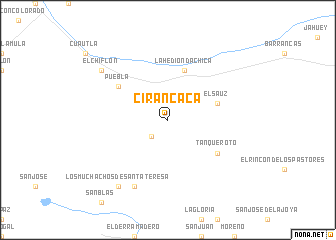 map of Cirancaca