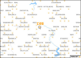 map of Čirá