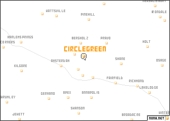 map of Circle Green