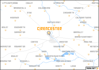 map of Cirencester