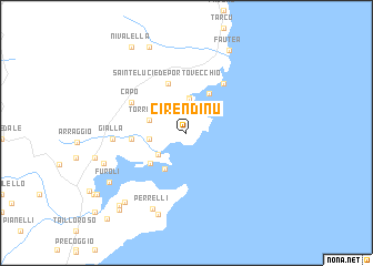 map of Cirendinu