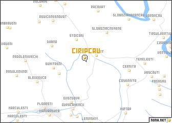 map of Ciripcău