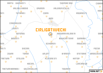 map of Cîrligaţii Vechi