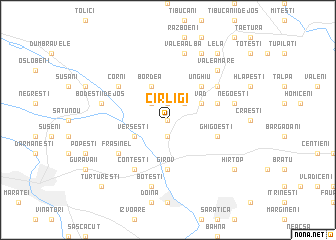 map of Cîrligi