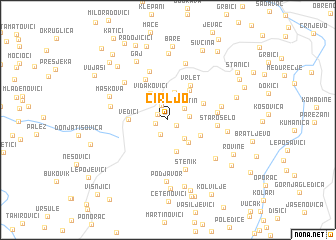 map of Čirljo