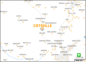map of Cirtsville