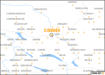 map of Cisówek