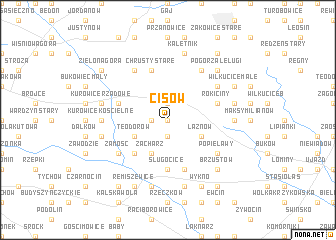 map of Cisów