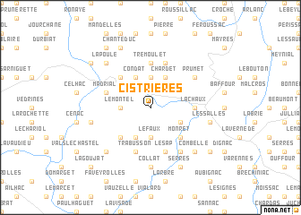 map of Cistrières