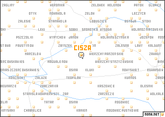 map of Cisza