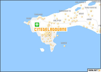 map of Cité de la Douane