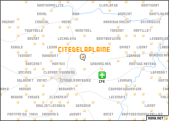 map of Cité de la Plaine