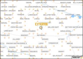 map of Citerne