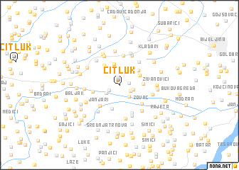 map of Čitluk