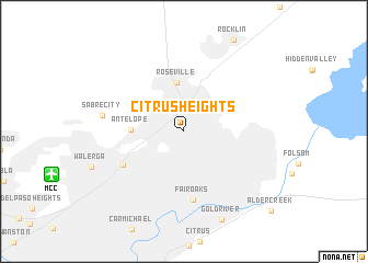 map of Citrus Heights