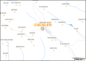 map of Ciuciuleni