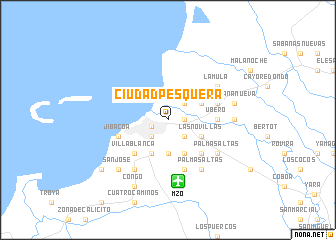 map of Ciudad Pesquera