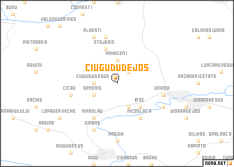 map of Ciugudu de Jos