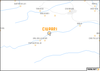 map of Ciupari