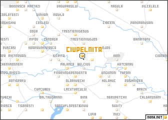 map of Ciupelniţa