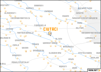 map of Ciutaci