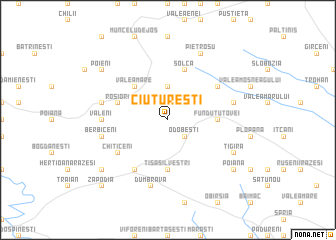 map of Ciutureşti