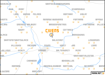map of Civens