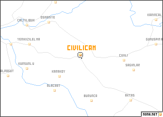 map of Çiviliçam