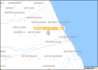 map of Civitanova Alta