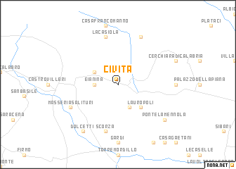 map of Civita