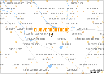 map of Civry-en-Montagne