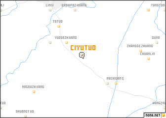 map of Ciyutuo