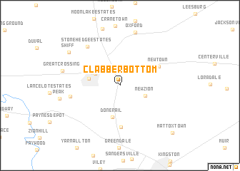 map of Clabber Bottom