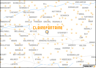 map of Clairefontaine
