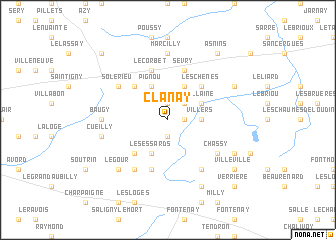 map of Clanay