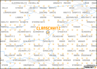 map of Clanschwitz