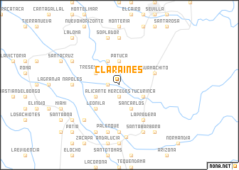 map of Clara Inés