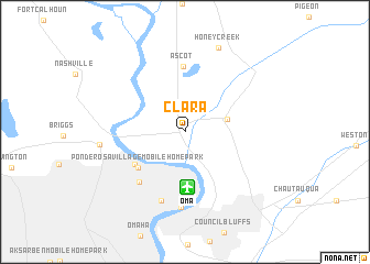 map of Clara