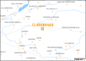 map of Clare Bridge