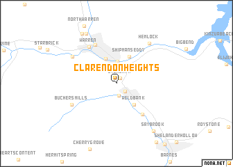 map of Clarendon Heights