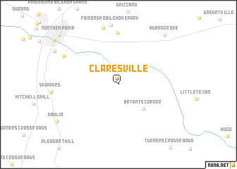 map of Claresville