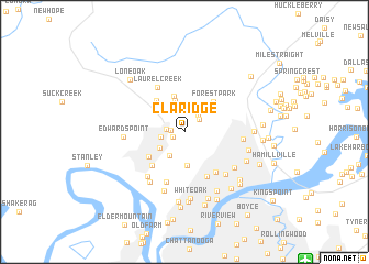 map of Claridge