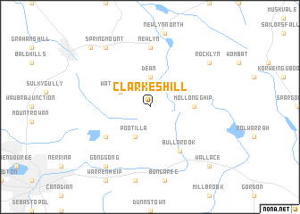 map of Clarkes Hill