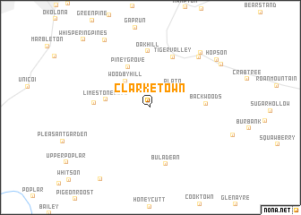 map of Clarketown