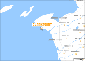 map of Clark Point